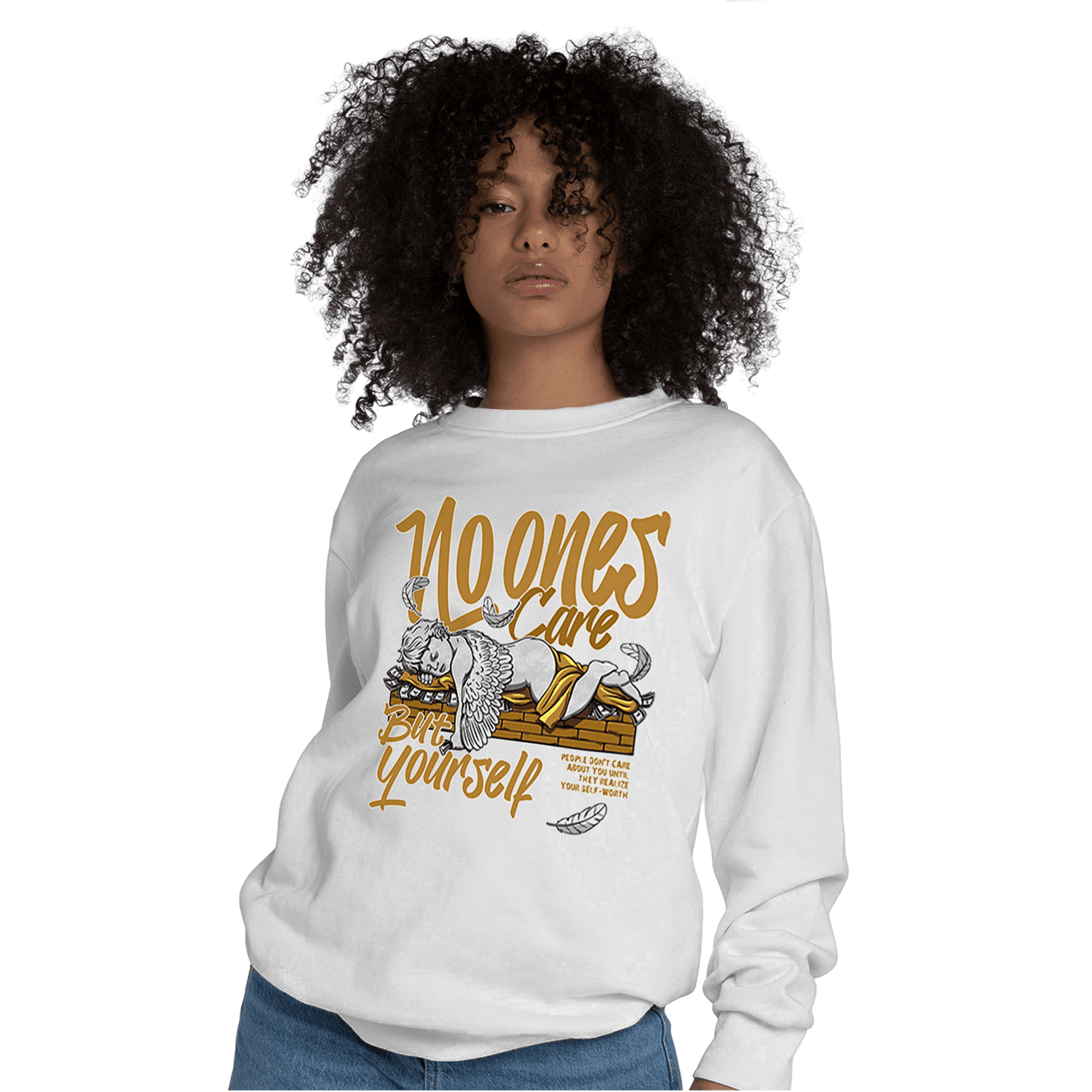 Wheat 13s Sweatshirt Match No Ones Care - NastyJamz