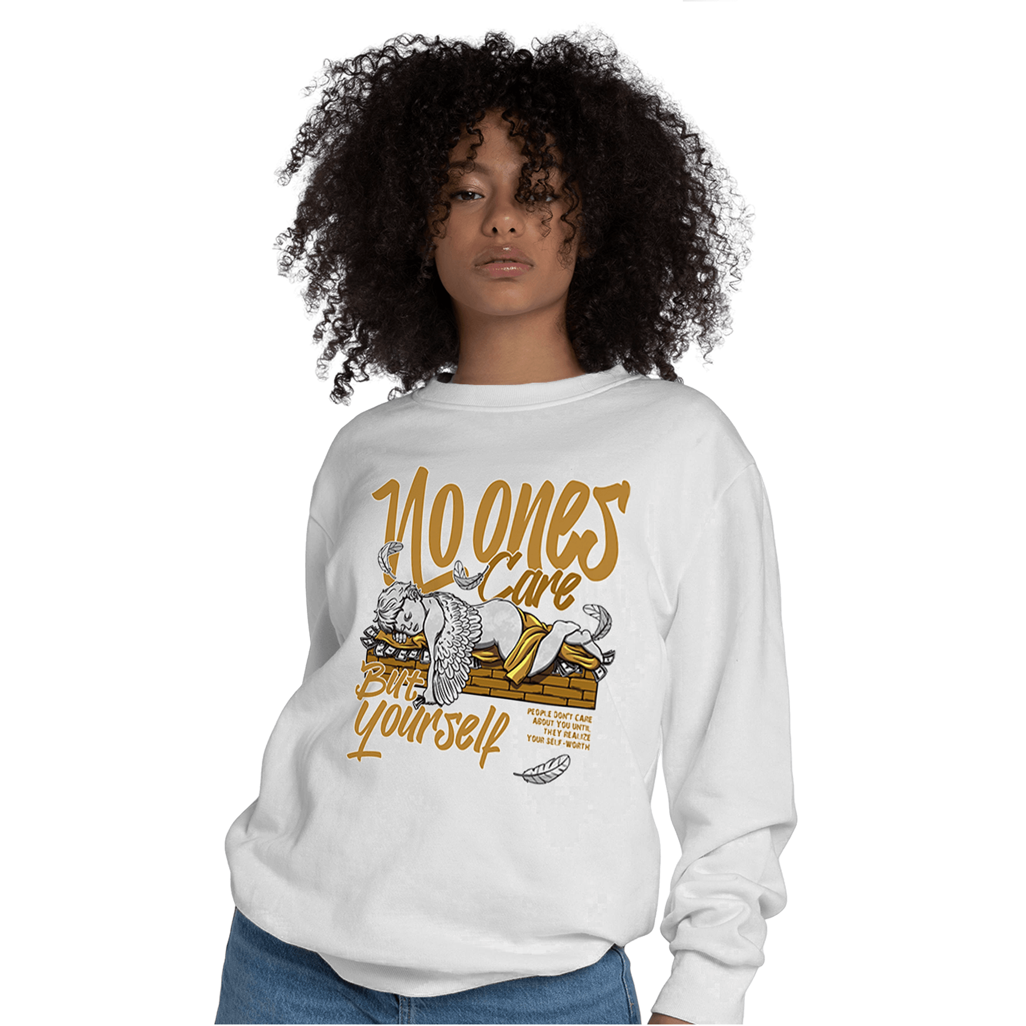 Wheat 13s Sweatshirt Match No Ones Care - NastyJamz