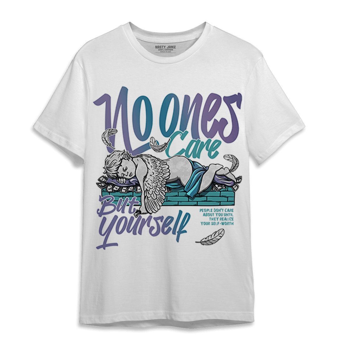 Low Love Letter 14s T Shirt Match No Ones Care - NastyJamz