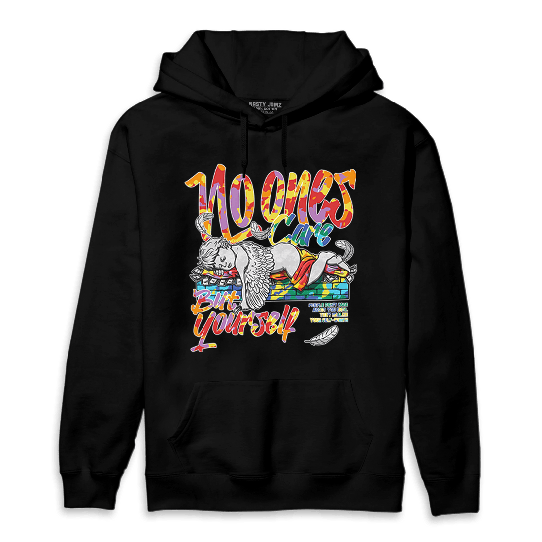 Mid GS Six Championships 1s Hoodie Match No Ones Care - NastyJamz