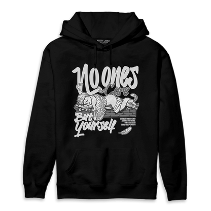 Retro High OG Black White 1s Hoodie Match No Ones Care - NastyJamz