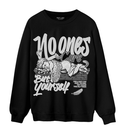 Retro High OG Black White 1s Sweatshirt Match No Ones Care - NastyJamz