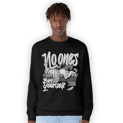 Retro High OG Black White 1s Sweatshirt Match No Ones Care - NastyJamz