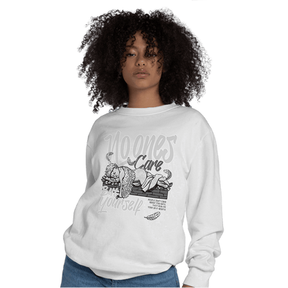 Retro High OG Black White 1s Sweatshirt Match No Ones Care - NastyJamz