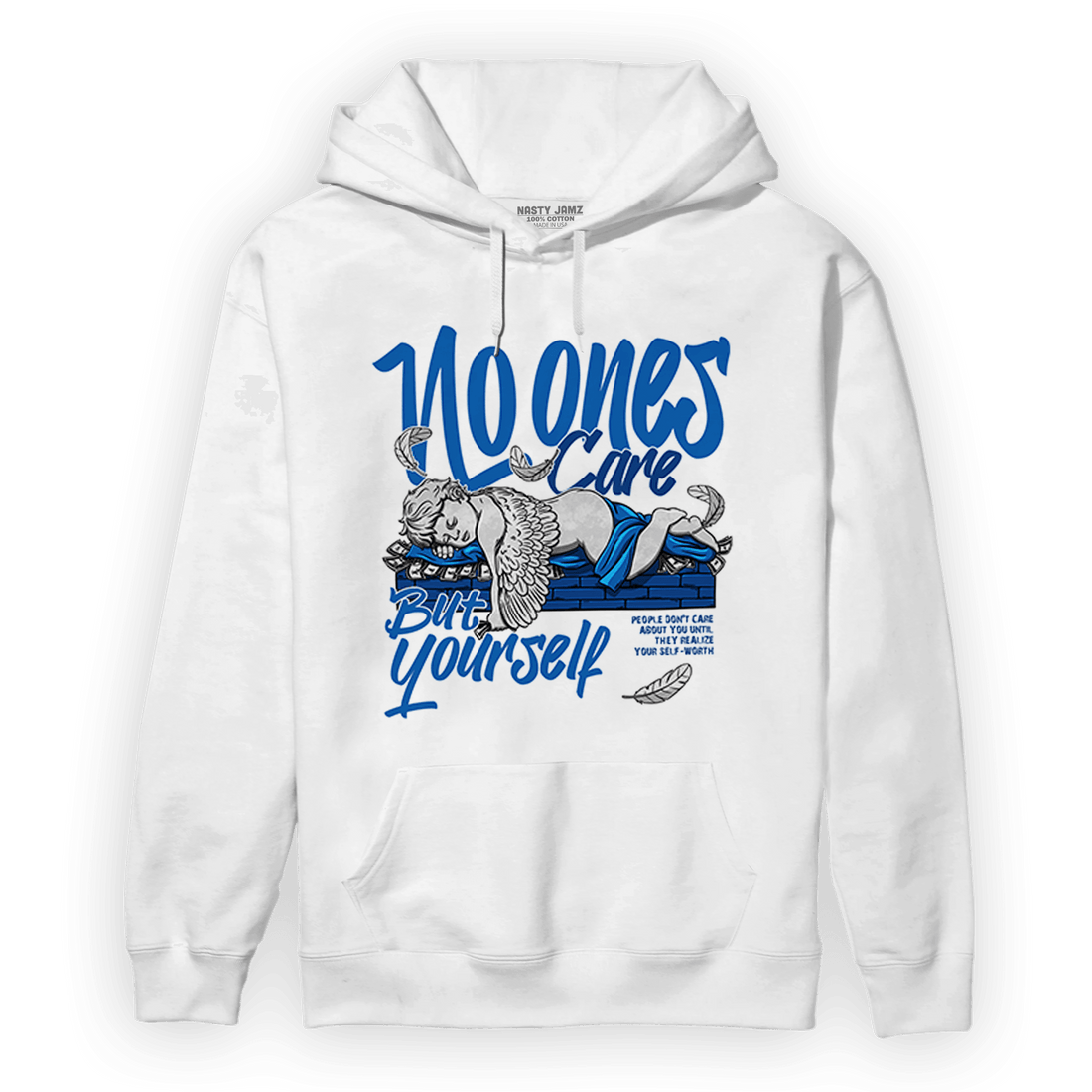 Royal Reimagined 1s Hoodie Match No Ones Care - NastyJamz