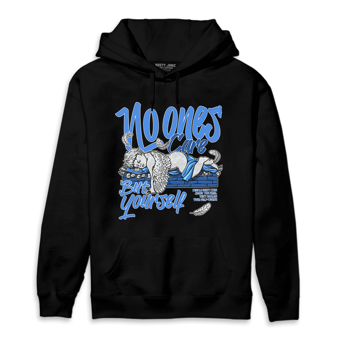 University Blue Toe 1s Hoodie Match No Ones Care - NastyJamz