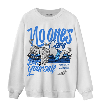 University Blue Toe 1s Sweatshirt Match No Ones Care - NastyJamz