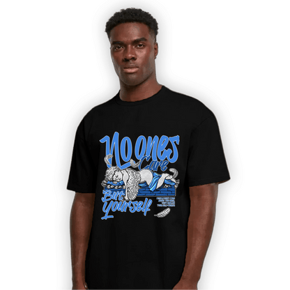 University Blue Toe 1s T Shirt Match No Ones Care - NastyJamz