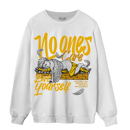 Yellow Ochre 1s Sweatshirt Match No Ones Care - NastyJamz