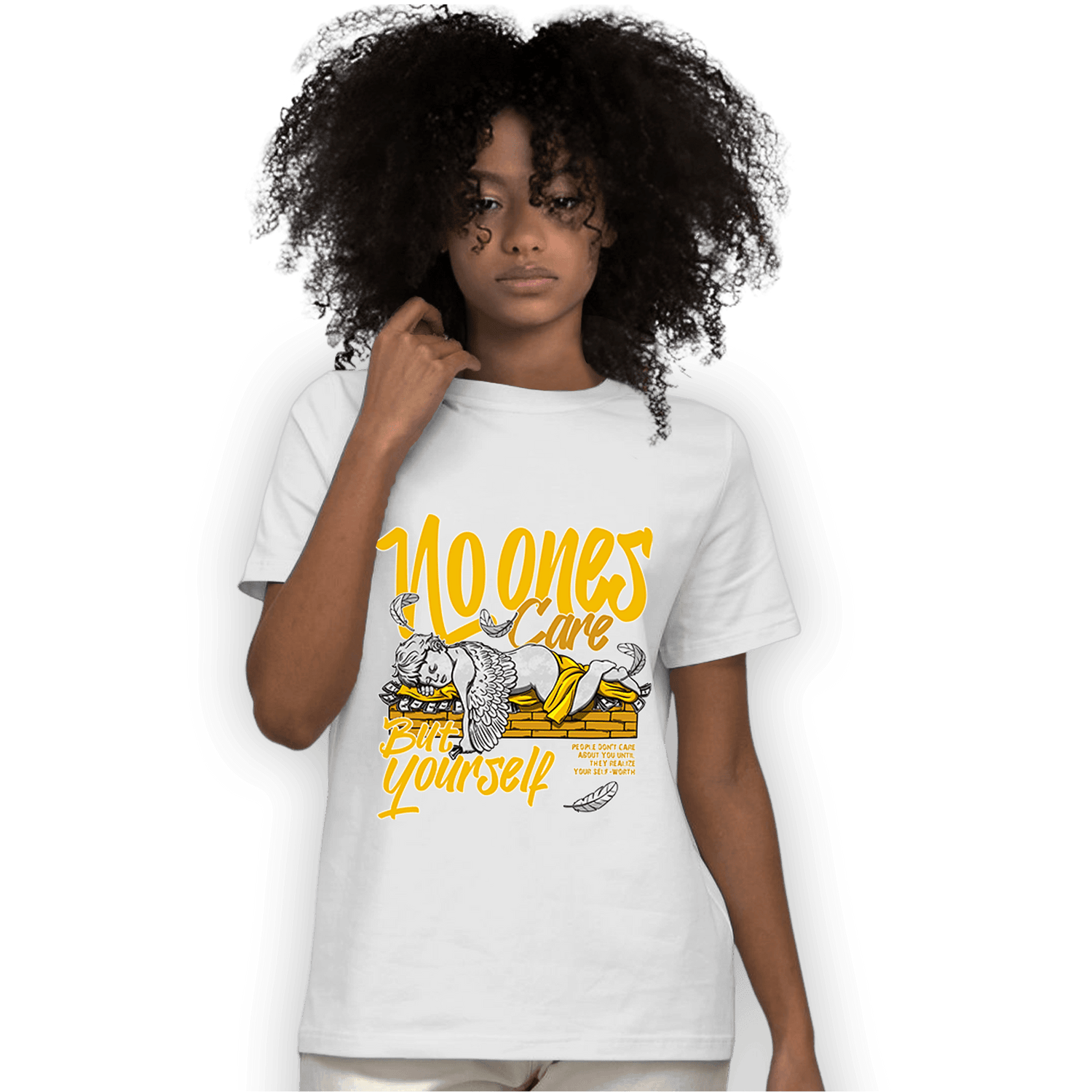 Yellow Ochre 1s T Shirt Match No Ones Care - NastyJamz