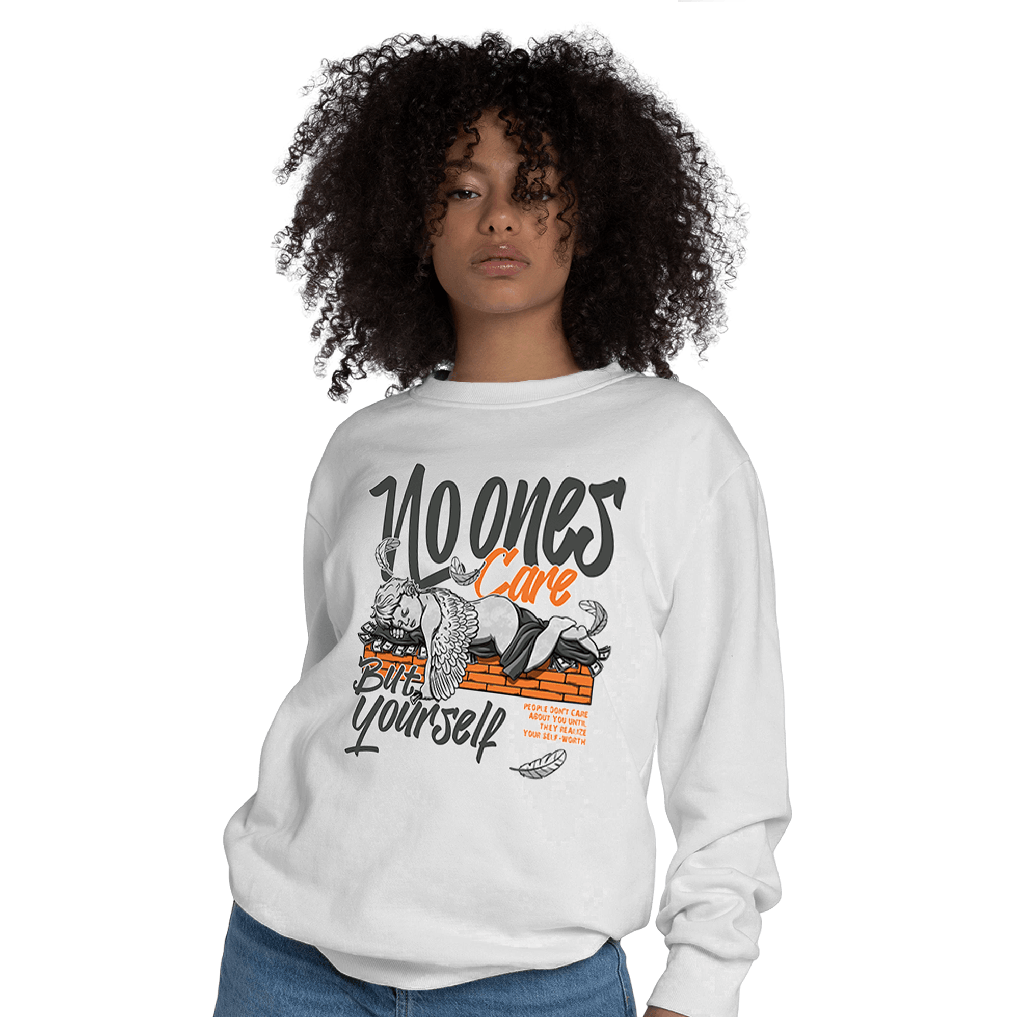 Fear Pack 3s Sweatshirt Match No Ones Care - NastyJamz