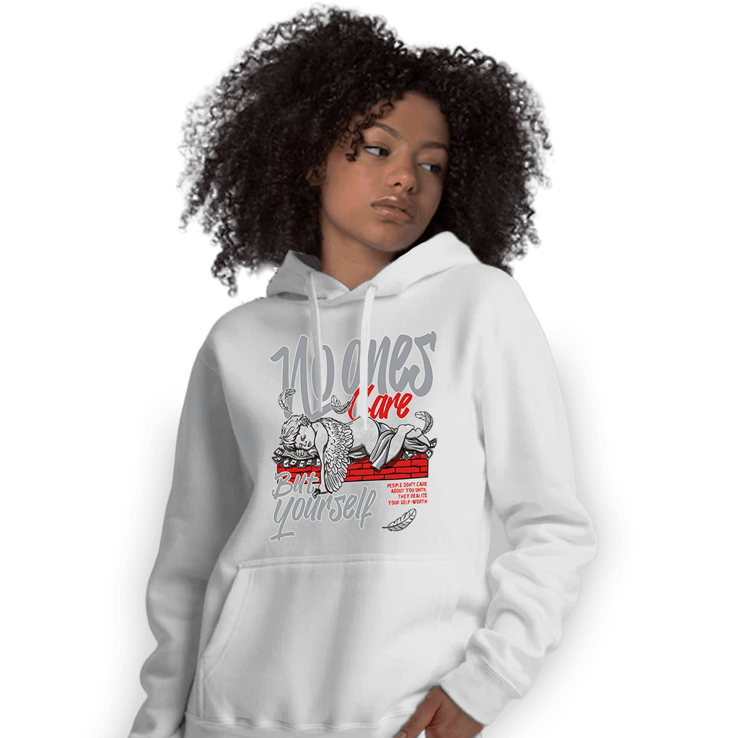 Bred Reimagined 4s Hoodie Match No Ones Care - NastyJamz