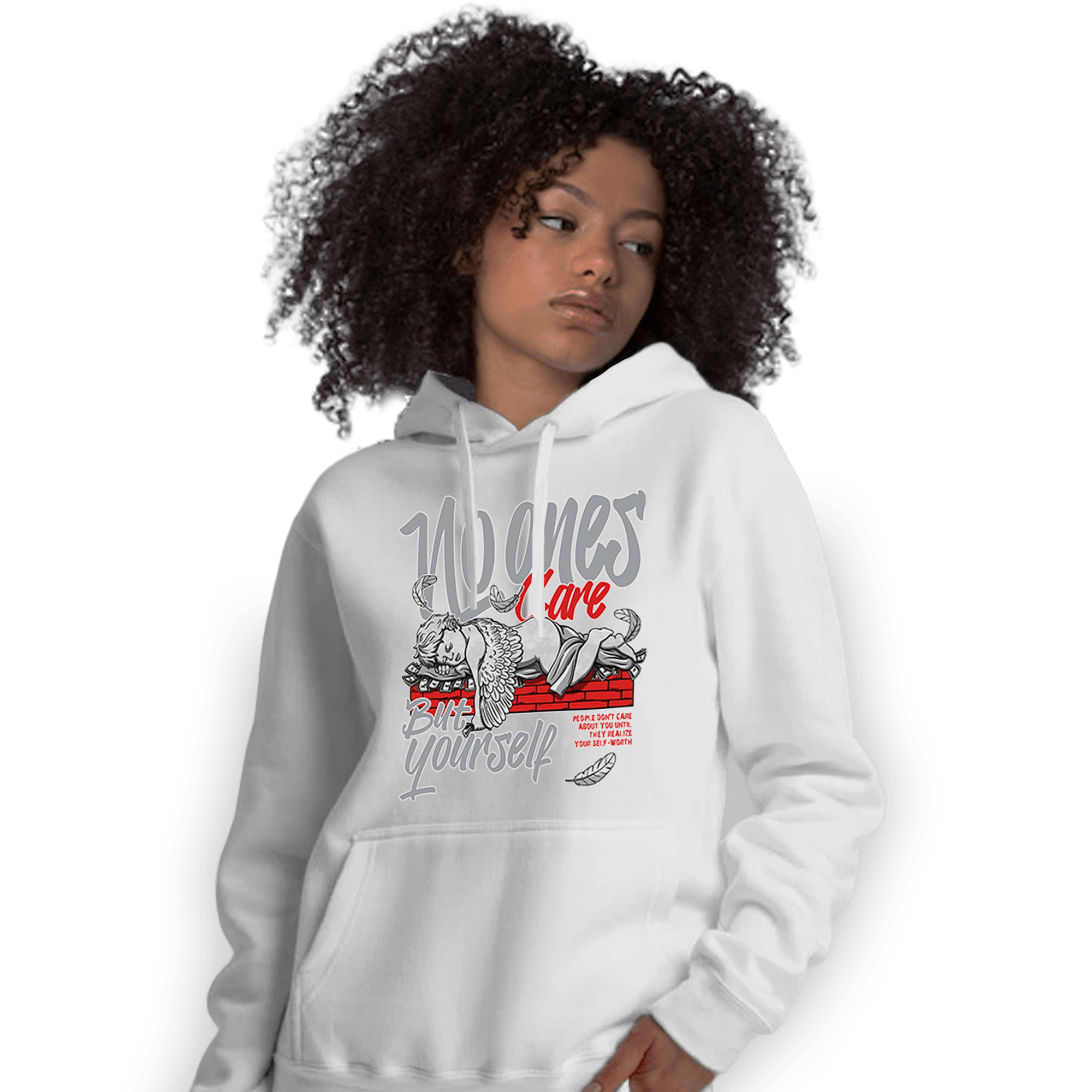 Bred Reimagined 4s Hoodie Match No Ones Care - NastyJamz