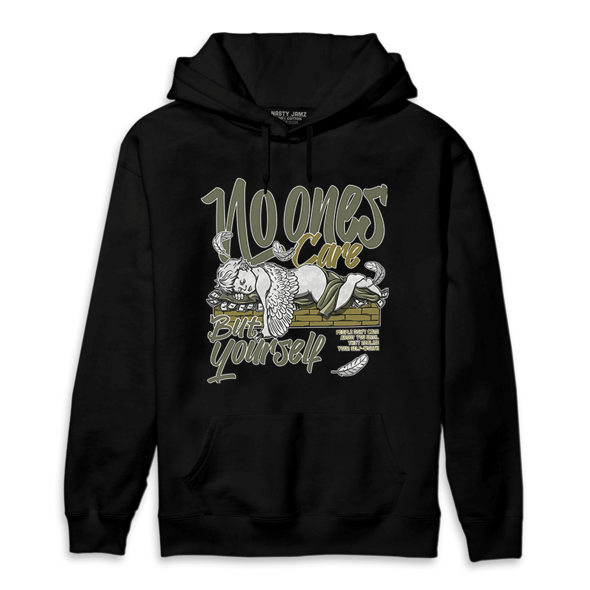 SE Craft Medium Olive 4s Hoodie Match No Ones Care - NastyJamz