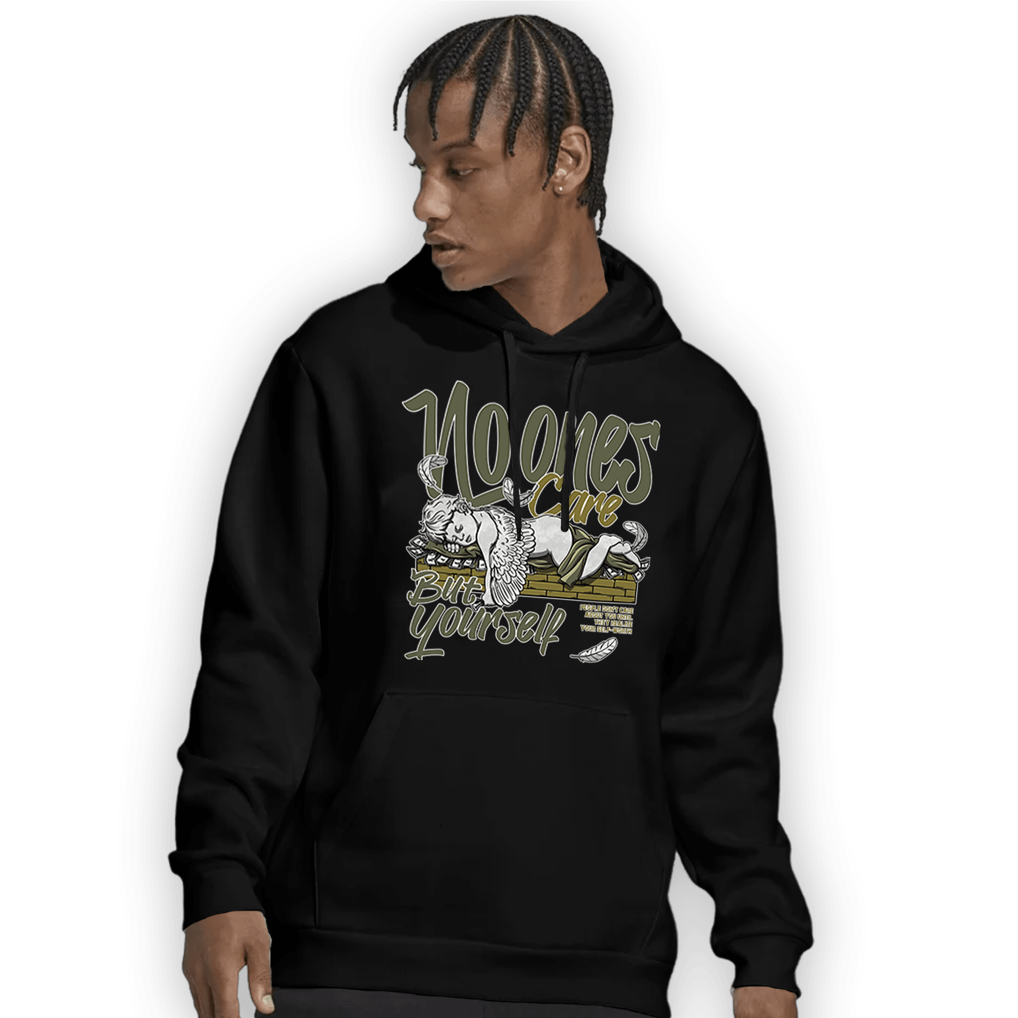SE Craft Medium Olive 4s Hoodie Match No Ones Care - NastyJamz