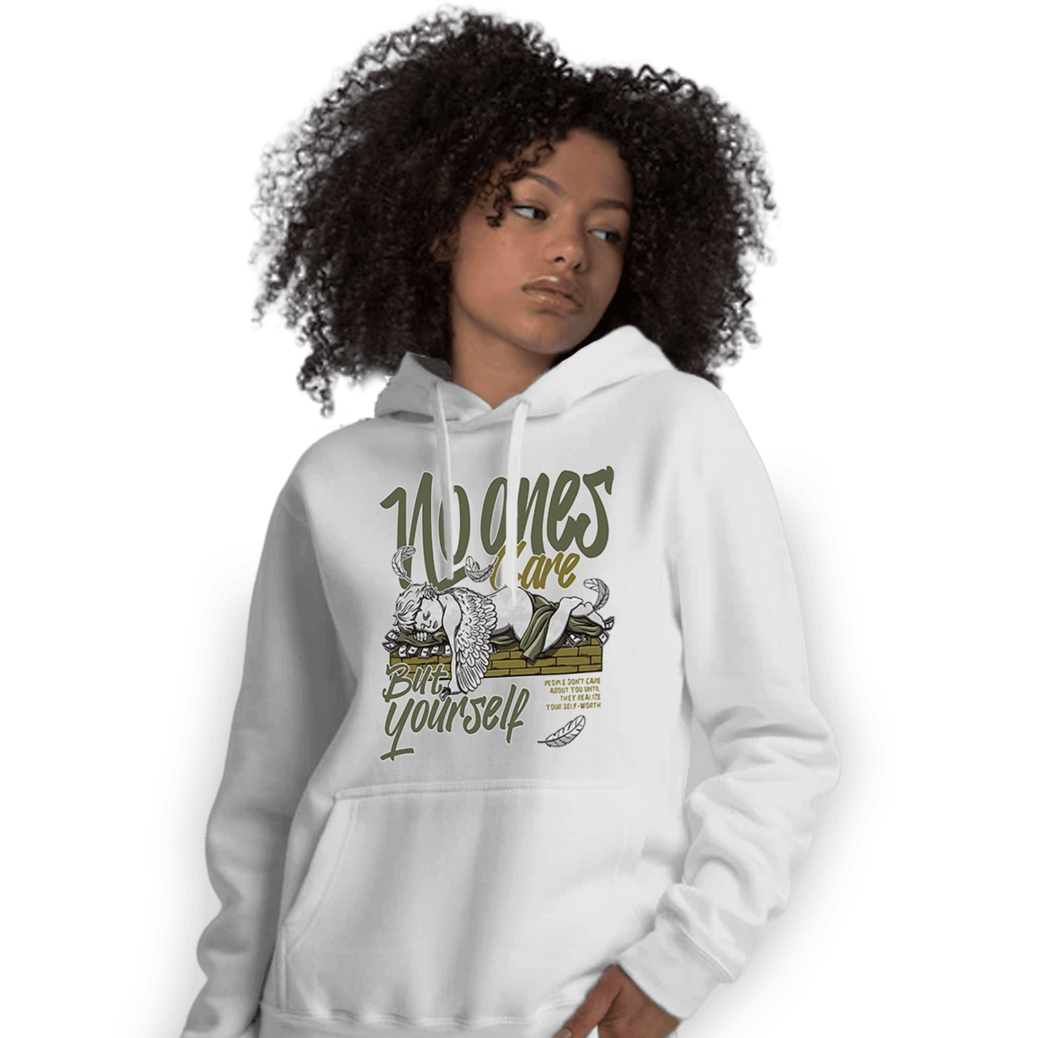 SE Craft Medium Olive 4s Hoodie Match No Ones Care - NastyJamz