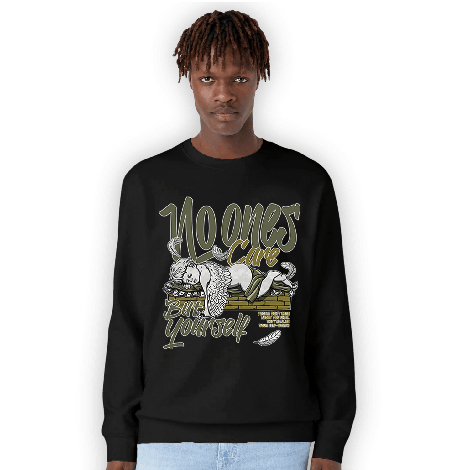 SE Craft Medium Olive 4s Sweatshirt Match No Ones Care - NastyJamz