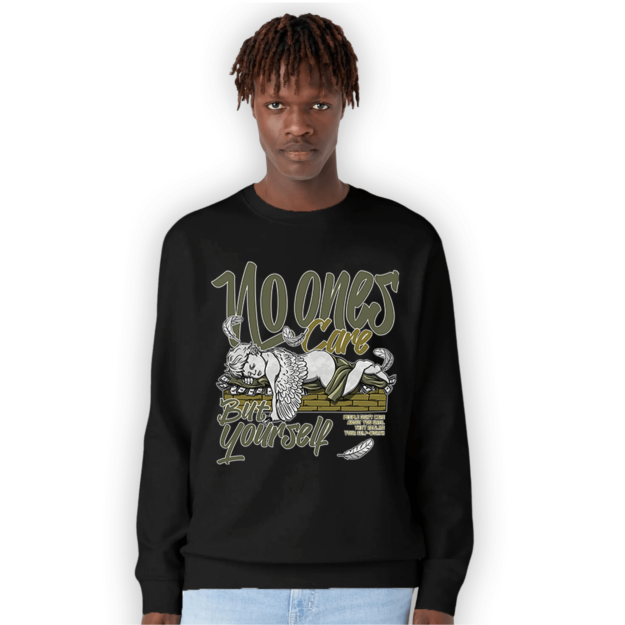 SE Craft Medium Olive 4s Sweatshirt Match No Ones Care - NastyJamz