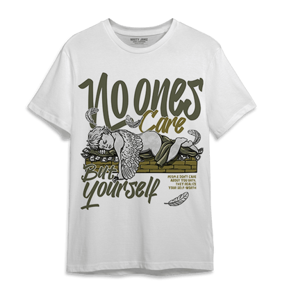SE Craft Medium Olive 4s T Shirt Match No Ones Care - NastyJamz