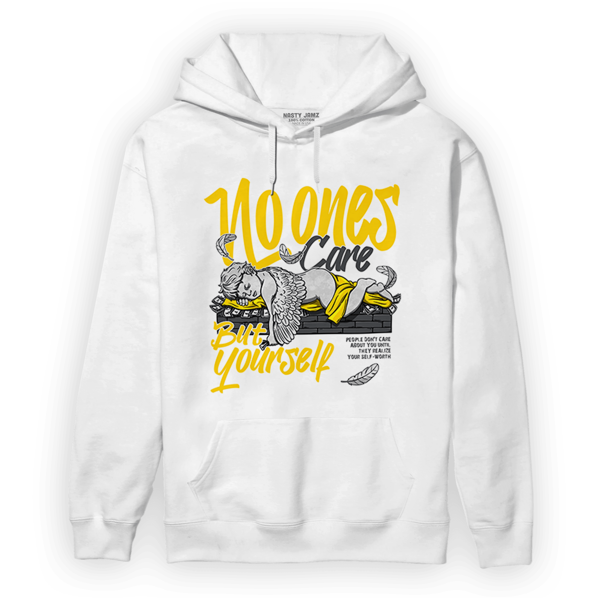 Thunder 4s Hoodie Match No Ones Care - NastyJamz