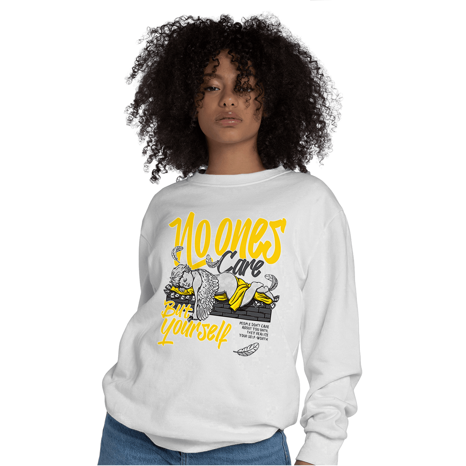 Thunder 4s Sweatshirt Match No Ones Care - NastyJamz