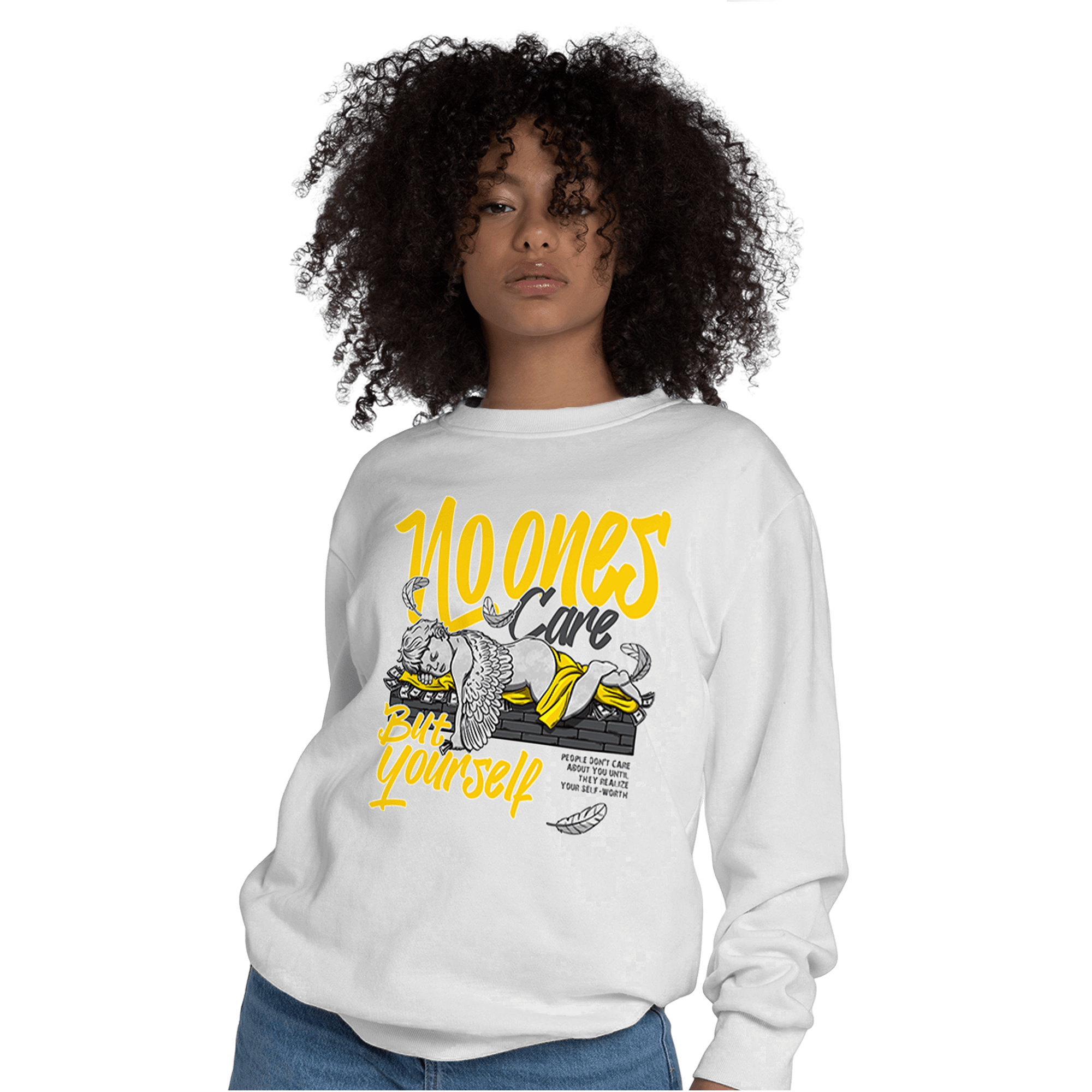 Thunder 4s Sweatshirt Match No Ones Care - NastyJamz
