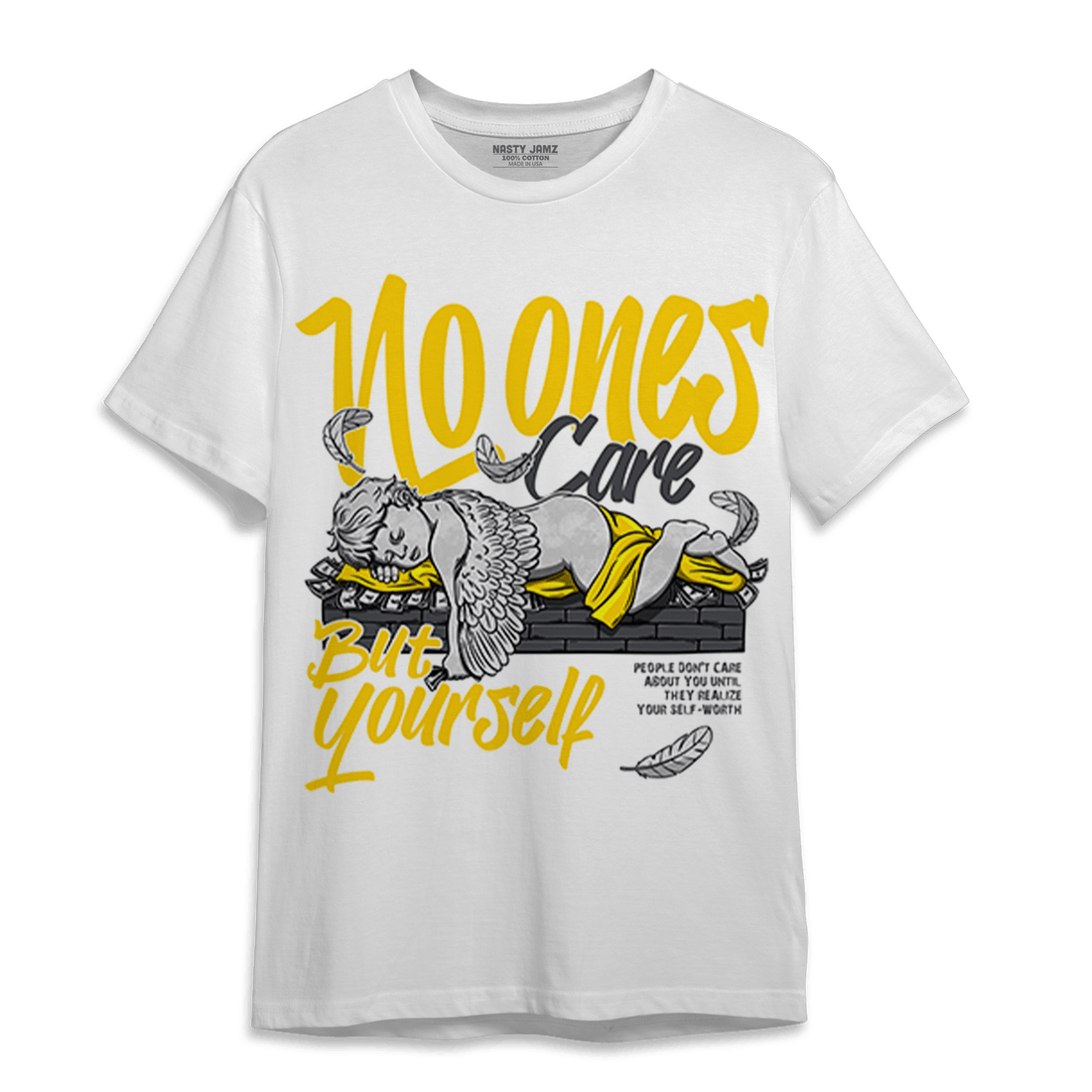 Thunder 4s T Shirt Match No Ones Care - NastyJamz