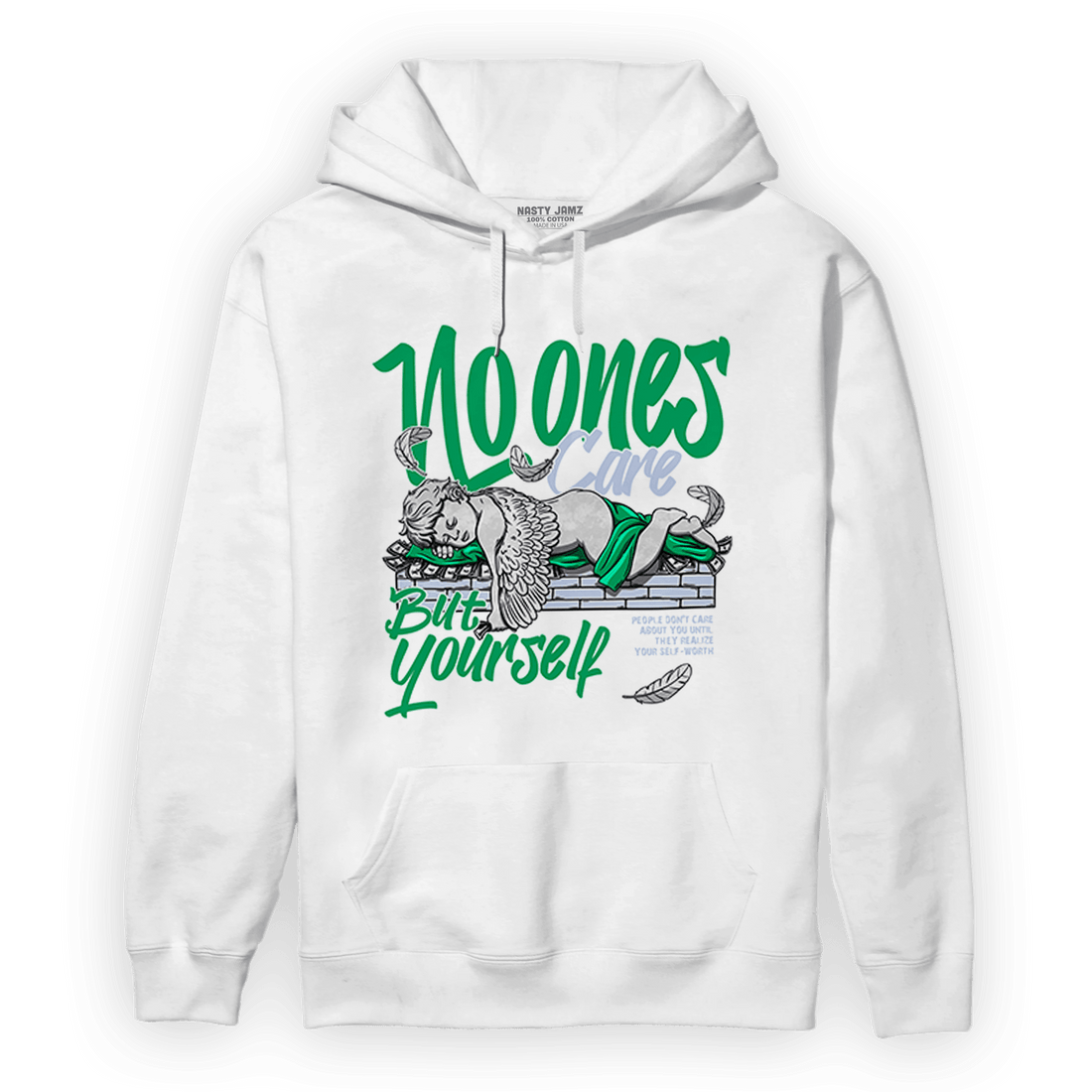 Lucky Green 5s Hoodie Match No Ones Care - NastyJamz