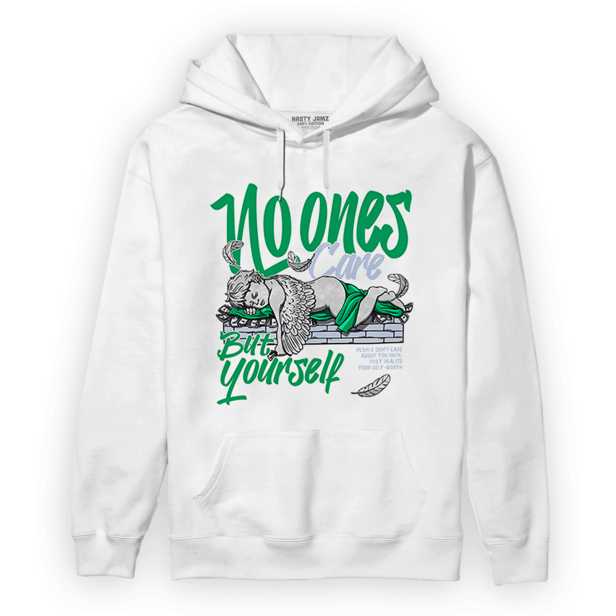 Lucky Green 5s Hoodie Match No Ones Care - NastyJamz