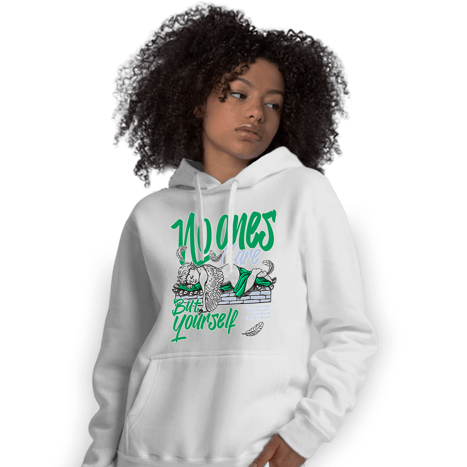 Lucky Green 5s Hoodie Match No Ones Care - NastyJamz