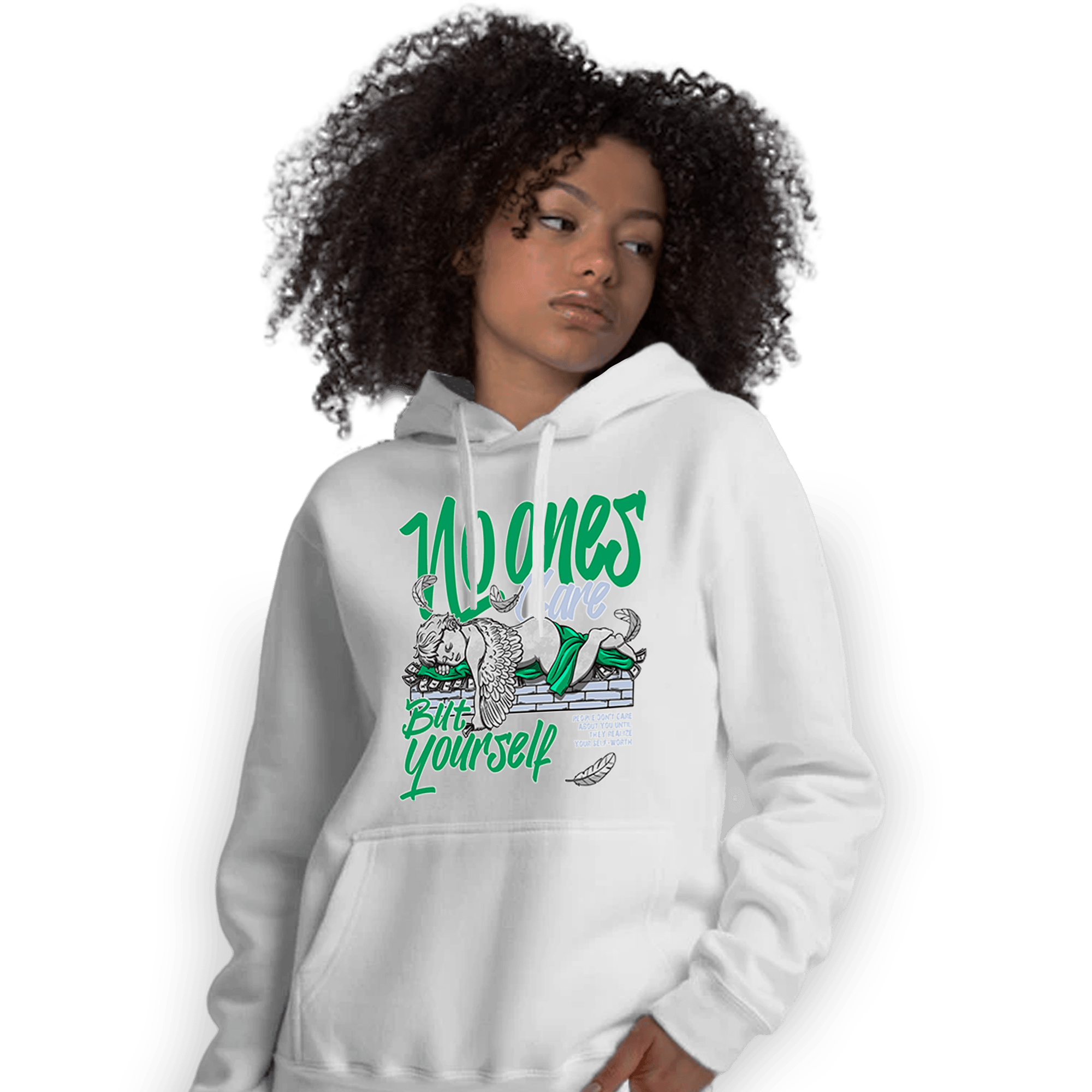 Lucky Green 5s Hoodie Match No Ones Care - NastyJamz