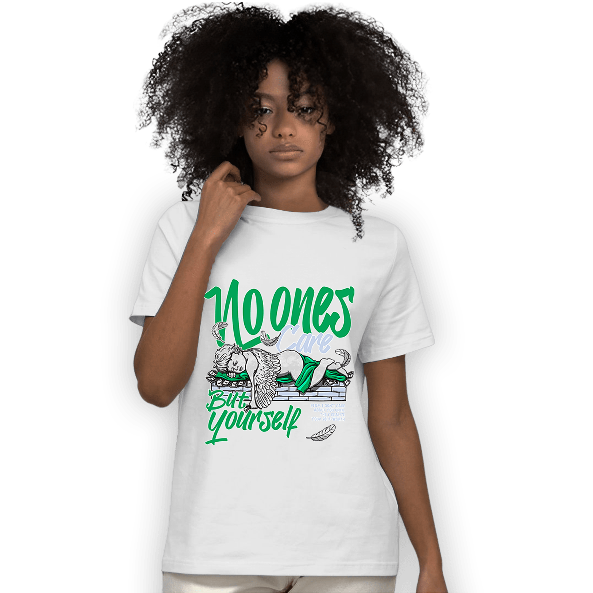Lucky Green 5s T Shirt Match No Ones Care - NastyJamz