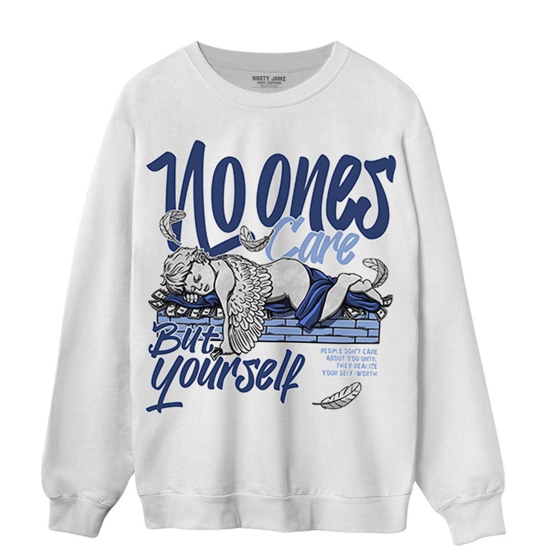 Midnight Navy 5s Sweatshirt Match No Ones Care - NastyJamz