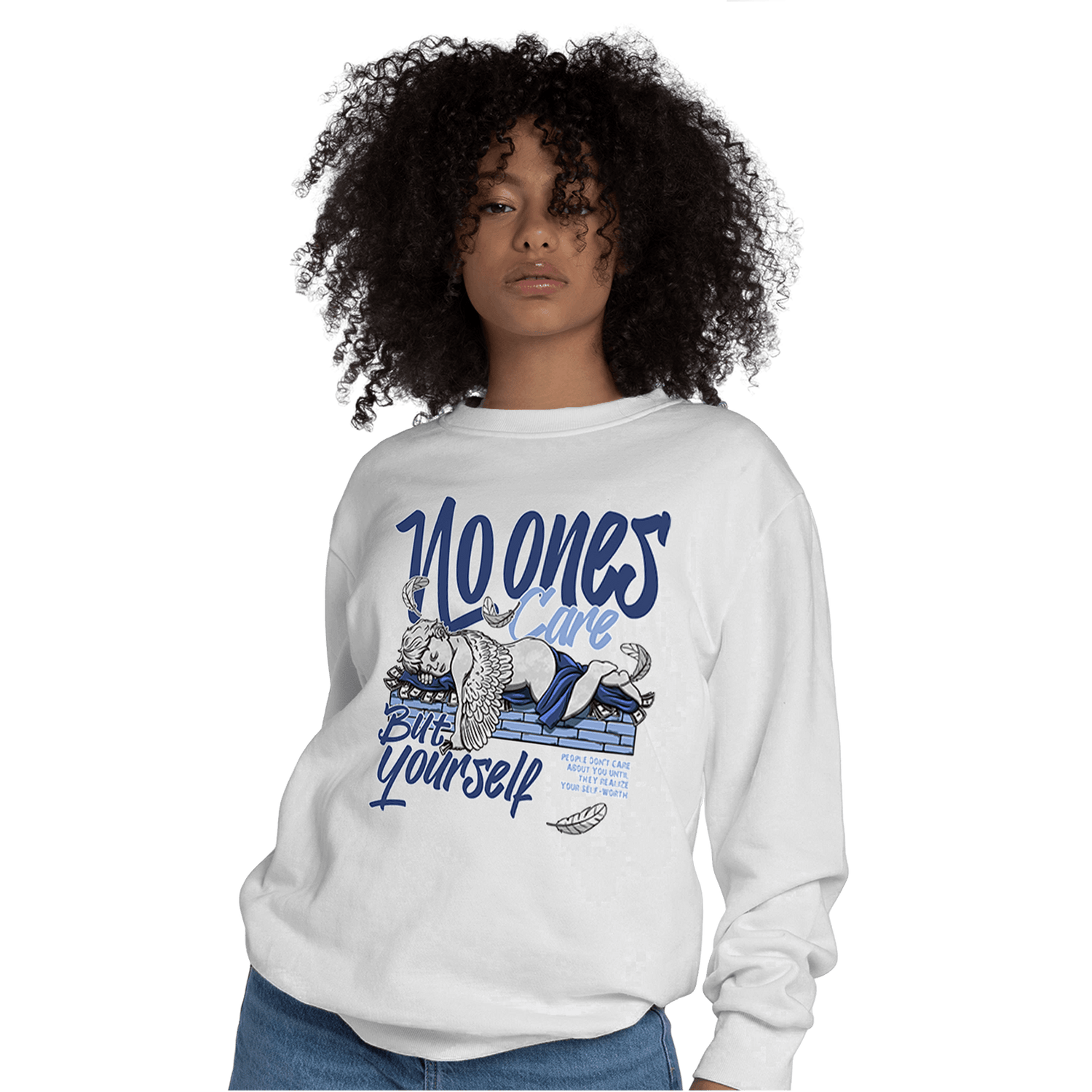 Midnight Navy 5s Sweatshirt Match No Ones Care - NastyJamz