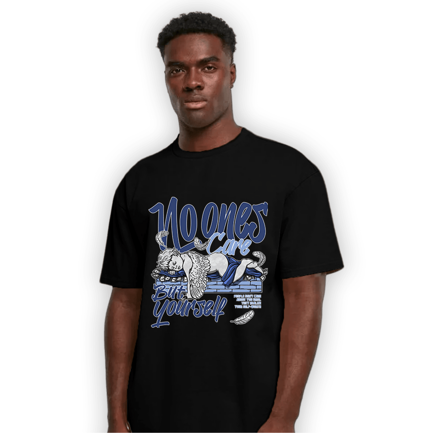 Midnight Navy 5s T Shirt Match No Ones Care - NastyJamz