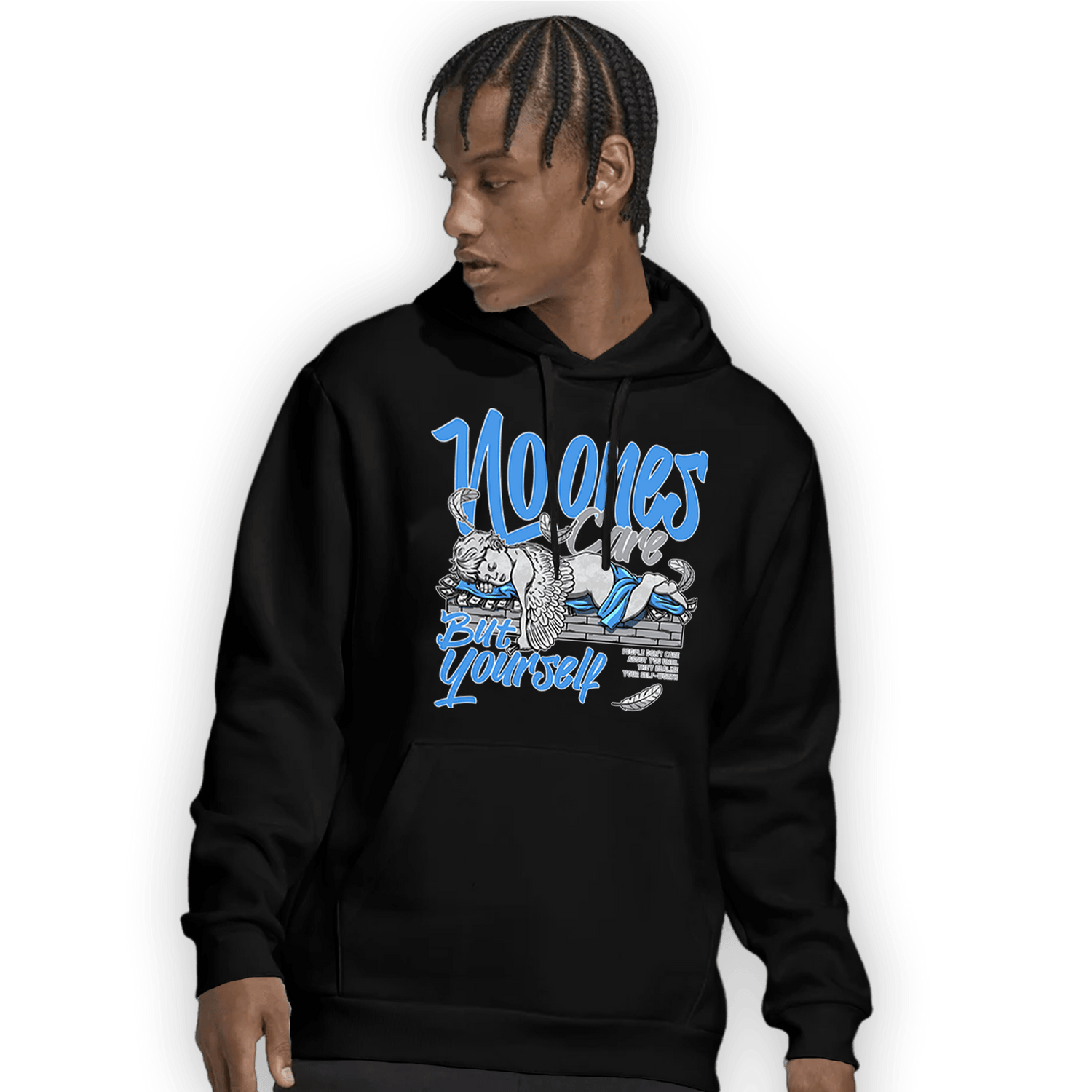 University Blue 5s Hoodie Match No Ones Care - NastyJamz