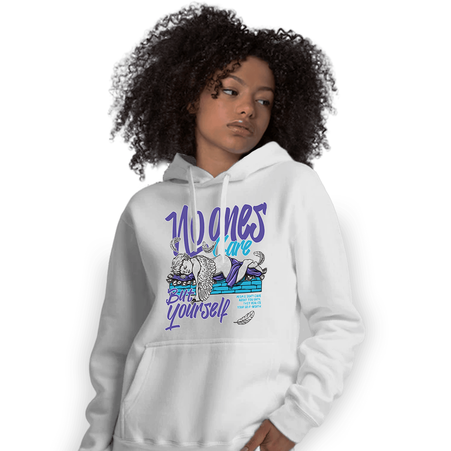 Aqua 6s Hoodie Match No Ones Care - NastyJamz