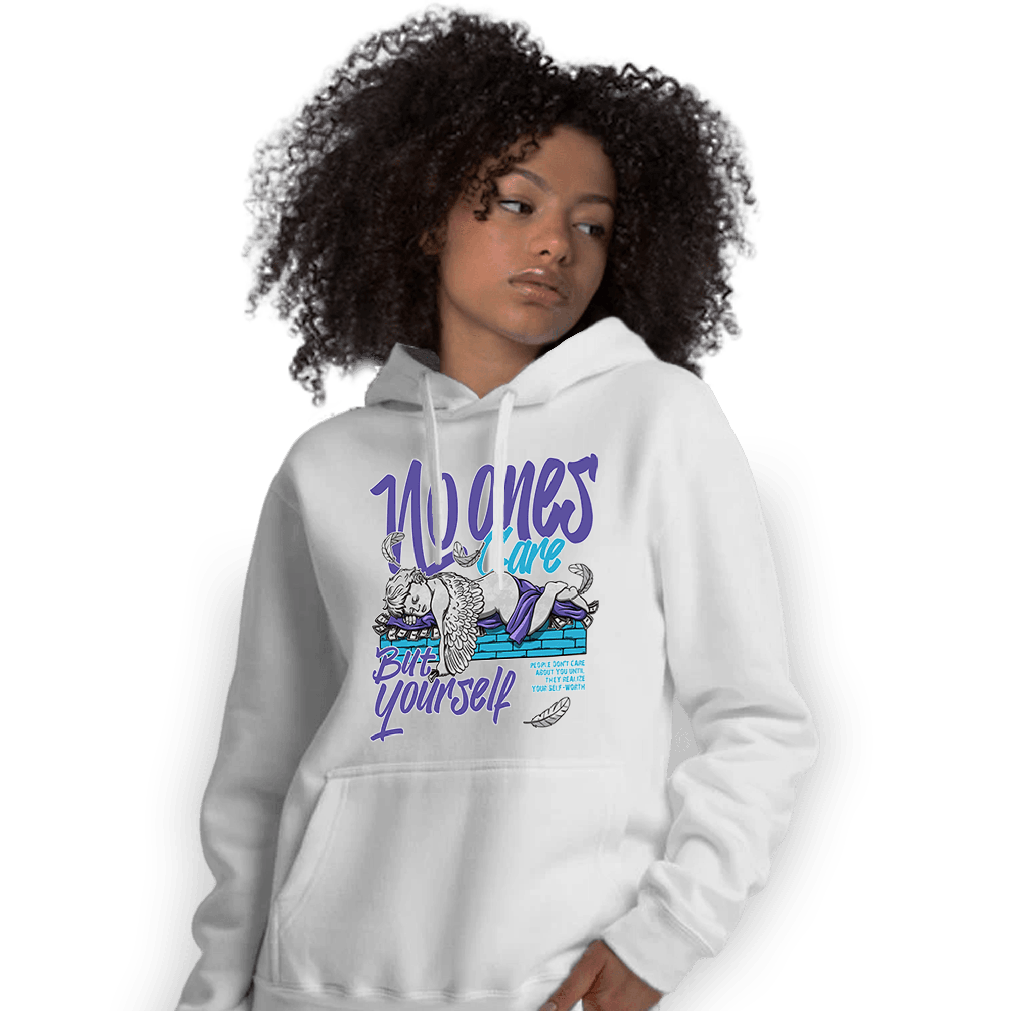 Aqua 6s Hoodie Match No Ones Care - NastyJamz