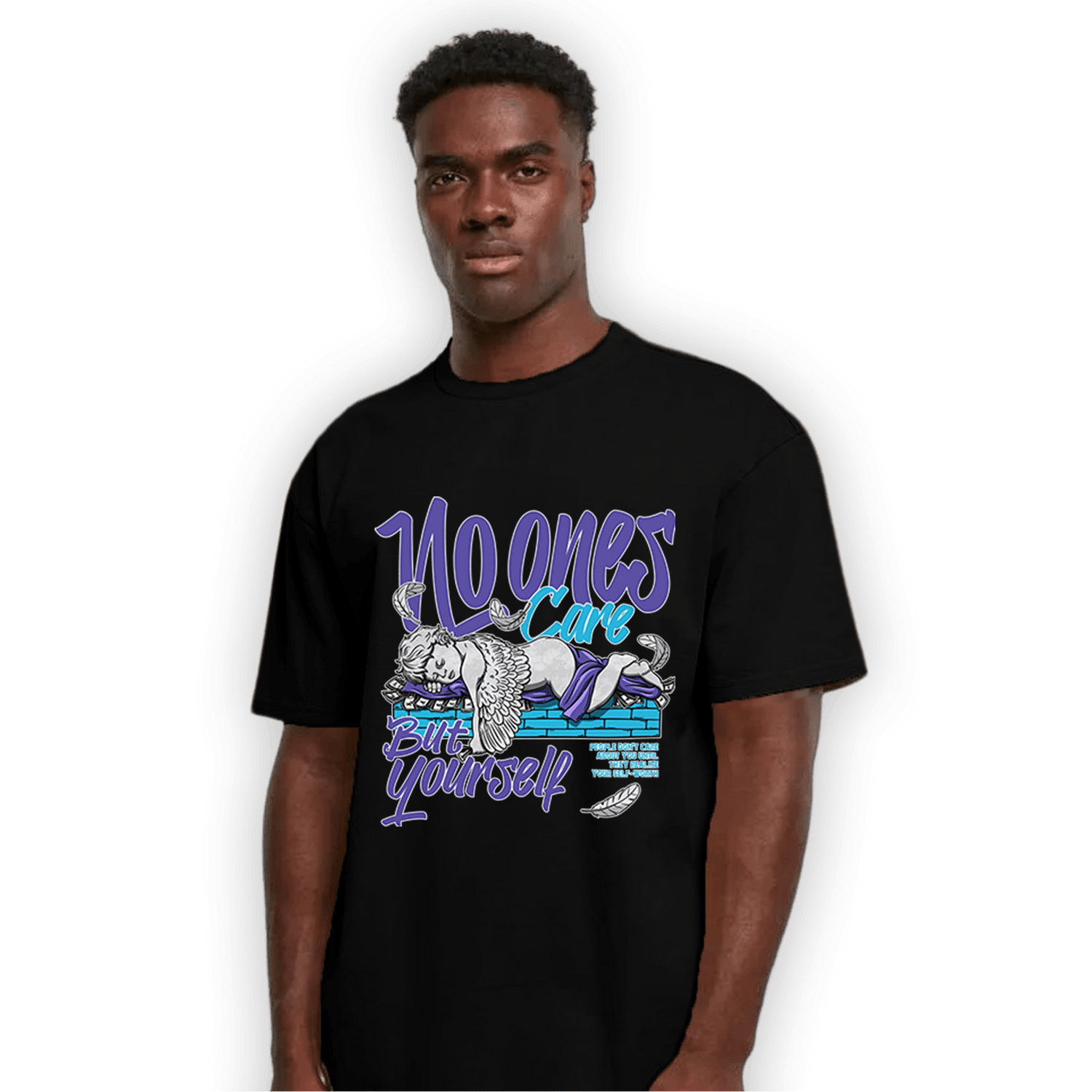 Aqua 6s T Shirt Match No Ones Care - NastyJamz