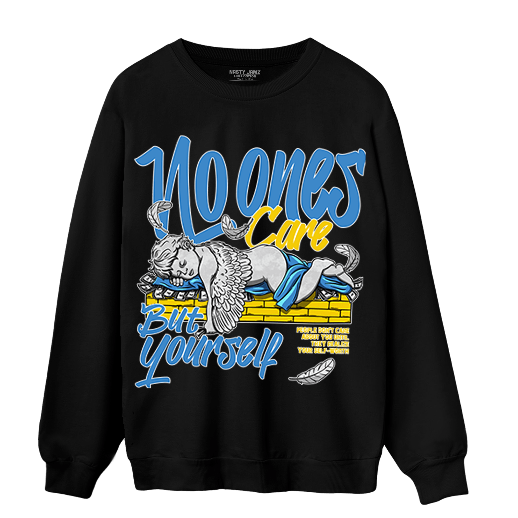 SB Dunk Bubbles Sweatshirt Match No Ones Care - NastyJamz