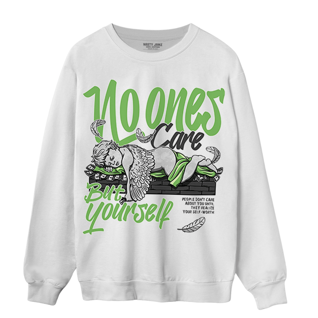 SB Dunk Buttercup Sweatshirt Match No Ones Care - NastyJamz