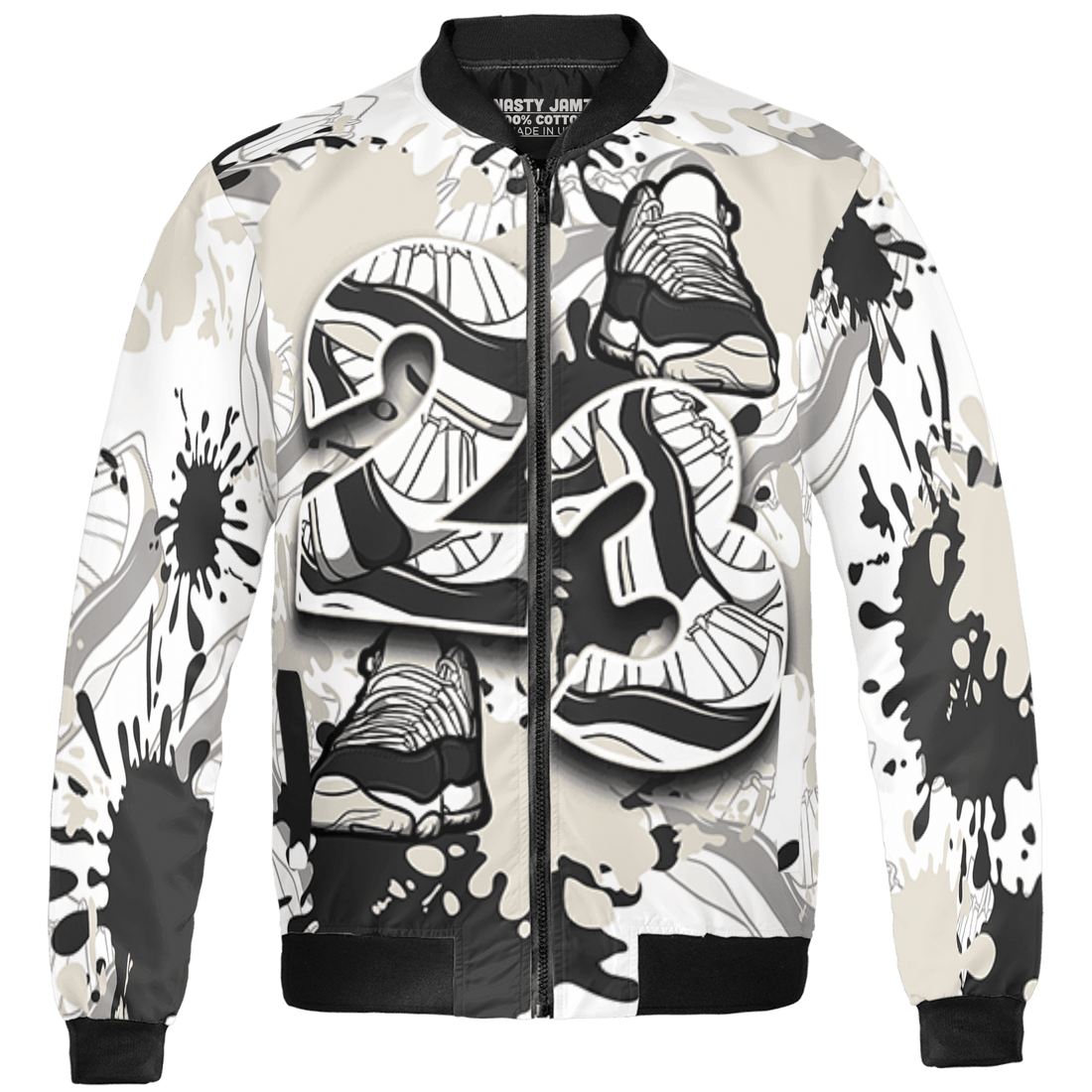 Gratitude 11s Jacket Match Number 23 Paint Too Many Sneakers - NastyJamz