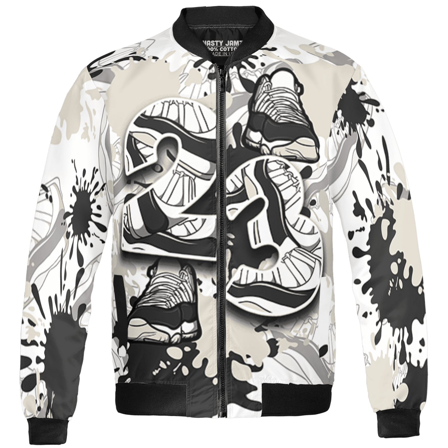 Gratitude 11s Jacket Match Number 23 Paint Too Many Sneakers - NastyJamz