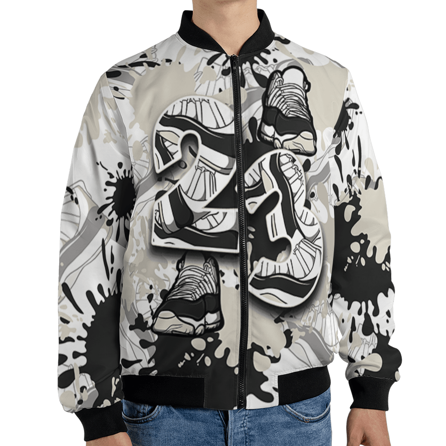 Gratitude 11s Jacket Match Number 23 Paint Too Many Sneakers - NastyJamz