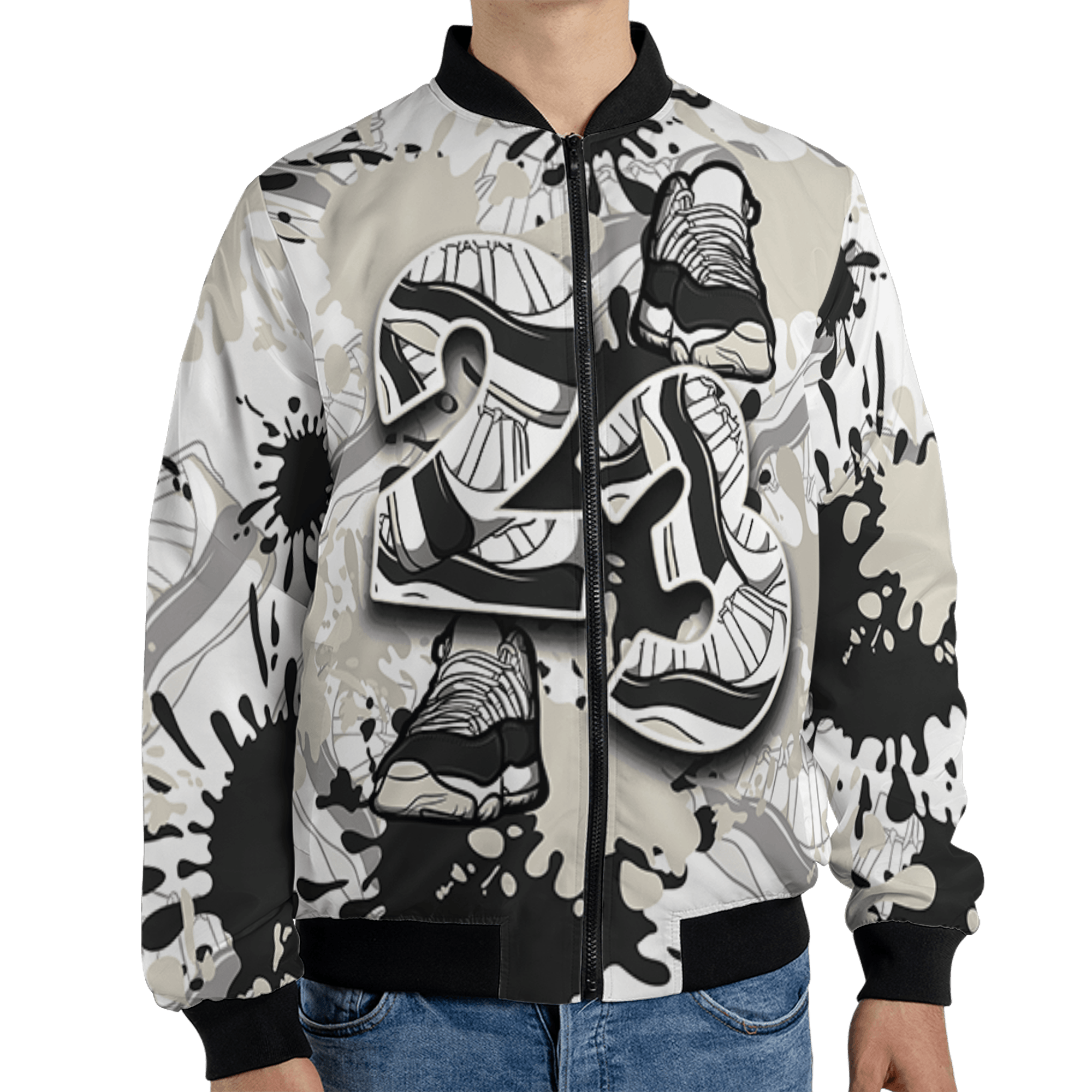 Gratitude 11s Jacket Match Number 23 Paint Too Many Sneakers - NastyJamz