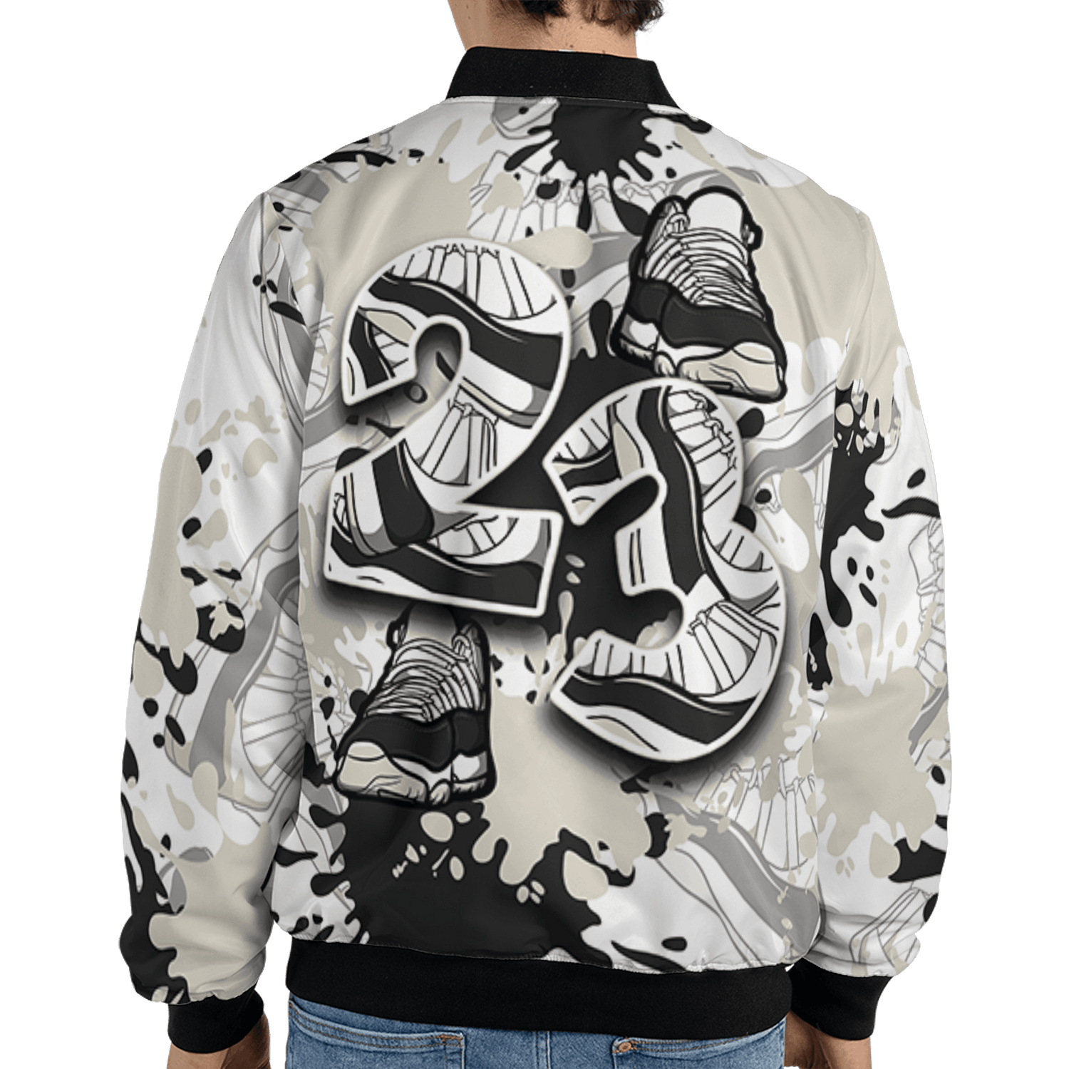 Gratitude 11s Jacket Match Number 23 Paint Too Many Sneakers - NastyJamz