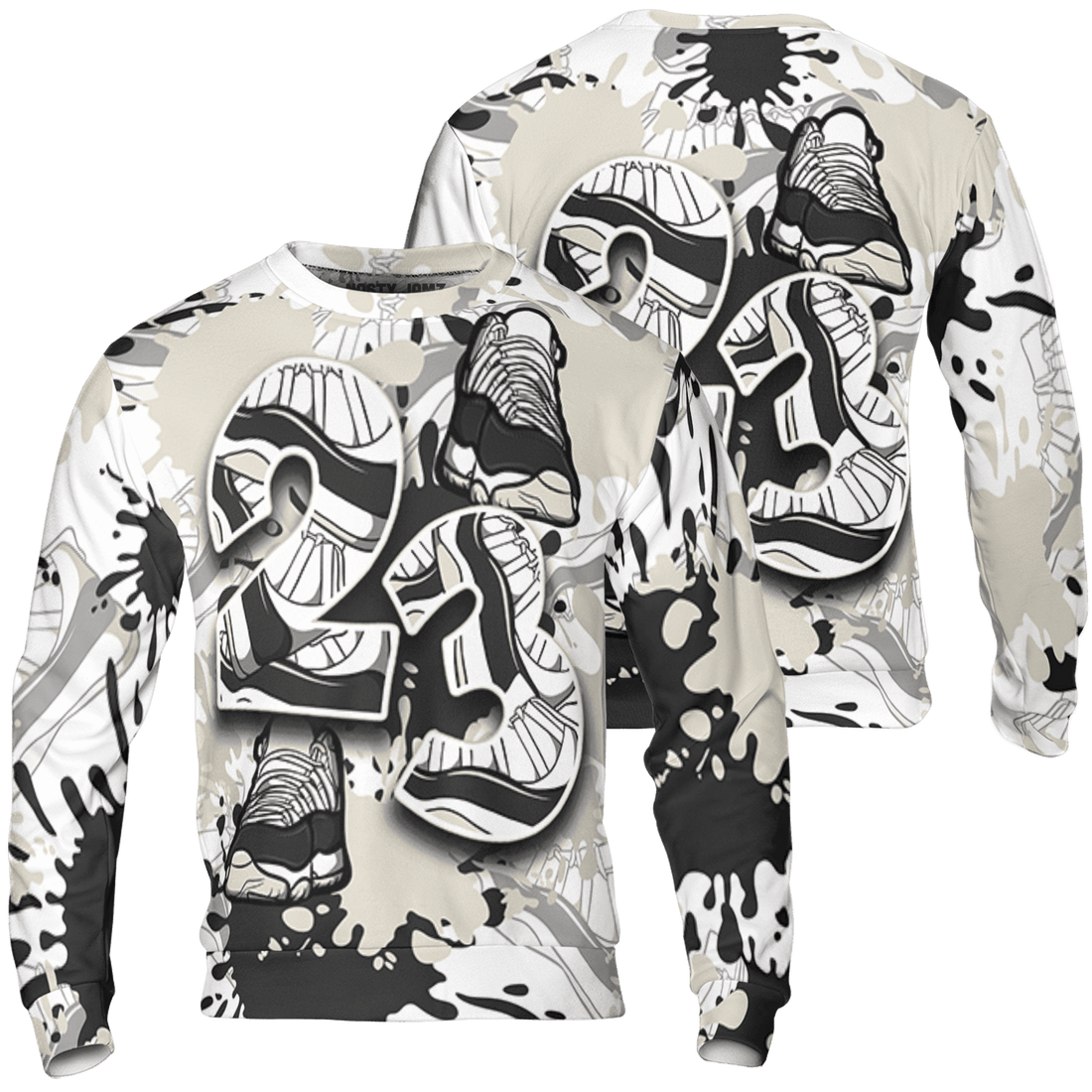 Gratitude 11s Sweatshirt Match Number 23 Paint Too Many Sneakers - NastyJamz