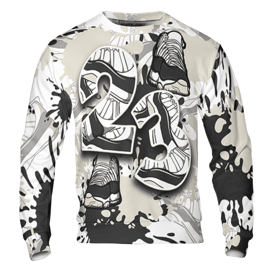 Gratitude 11s Sweatshirt Match Number 23 Paint Too Many Sneakers - NastyJamz