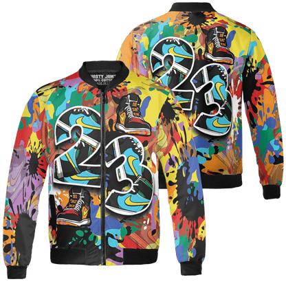 Mid GS Six Championships 1s Jacket Match Number 23 Paint Too Many Sneakers - NastyJamz