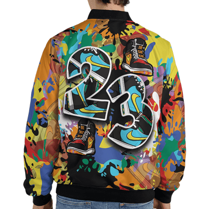 Mid GS Six Championships 1s Jacket Match Number 23 Paint Too Many Sneakers - NastyJamz